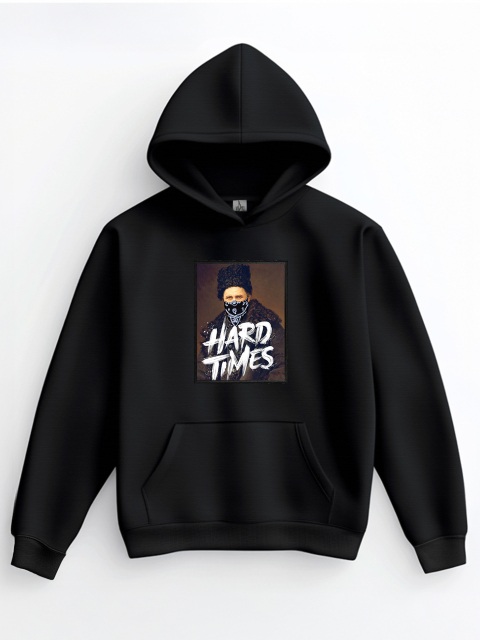 Худі "Hard times" Чорне